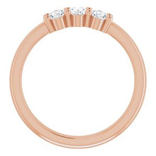 Charger l&#39;image dans la galerie, 14K Rose 3/4 CTW Diamond Anniversary Band

