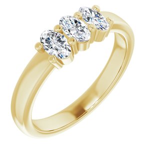 Three-Stone Anniversary Band