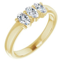 Charger l&#39;image dans la galerie, Bande d&#39;anniversaire en diamant jaune 14K 3/4 CTW
