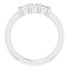 Charger l&#39;image dans la galerie, Bague anniversaire platine 3/4 CTW diamant
