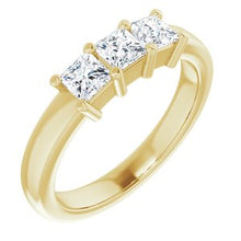 Load image into Gallery viewer, 14K Yellow 3/4 CTW Diamond Anniversary Band

