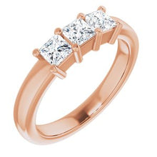 Load image into Gallery viewer, 14K Rose 3/4 CTW Diamond Anniversary Band
