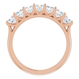 14K Rose 1 3/8 CTW Diamond Anniversary Band