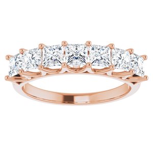14K Rose 1 3/8 CTW Diamond Anniversary Band