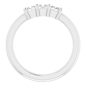 Jonc anniversaire platine 5/8 CTW Diamond