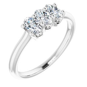 Platinum 3/4 CTW Anniversary Band