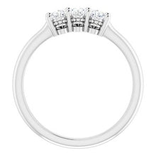 Load image into Gallery viewer, Platinum 3/4 CTW Anniversary Band

