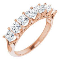 Load image into Gallery viewer, 14K Rose 1 3/8 CTW Diamond Anniversary Band
