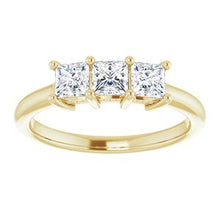 Charger l&#39;image dans la galerie, Bande d&#39;anniversaire jaune 14K 3/4 CTW

