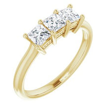 Charger l&#39;image dans la galerie, Bande d&#39;anniversaire jaune 14K 3/4 CTW
