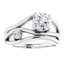 Charger l&#39;image dans la galerie, Bague en diamant blanc 14K 1 1/8 CTW cultivée en laboratoire
