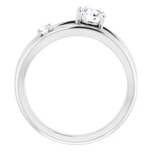 Load image into Gallery viewer, 14K White 5/8 CTW Lab-Grown Diamond Ring
