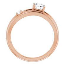 Charger l&#39;image dans la galerie, Bague en diamant cultivée en laboratoire 14K Rose 5/8 CTW
