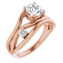 Load image into Gallery viewer, 14K Rose 1 1/8 CTW Lab-Grown Diamond Ring
