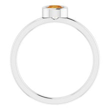 Charger l'image dans la galerie, Sterling Silver Citrine Ring
