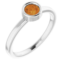 Charger l'image dans la galerie, Sterling Silver Citrine Ring
