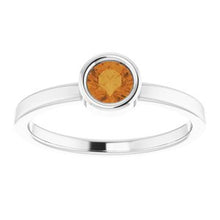 Charger l'image dans la galerie, Sterling Silver Citrine Ring
