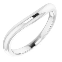 Load image into Gallery viewer, Sterling Silver Band for 8 x 6 mm Emerald Ring
