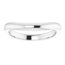Charger l'image dans la galerie, Sterling Silver Band for 11 x 11 mm Cushion Ring
