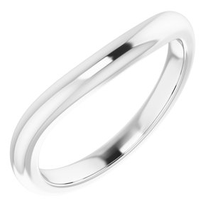 Sterling Silver Band for 7.5 x 7.5 mm Square Ring