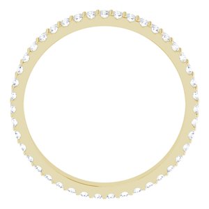 14K jaune 3/4 CTW diamant éternité bande taille 6