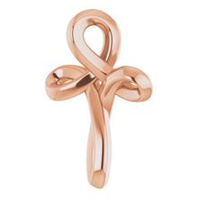 Load image into Gallery viewer, 14K Rose 13.35x10.42 mm Youth Cross Pendant
