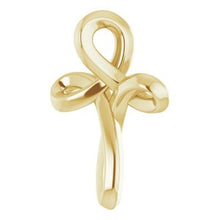 Load image into Gallery viewer, 14K Yellow 13.35x10.42 mm Youth Cross Pendant
