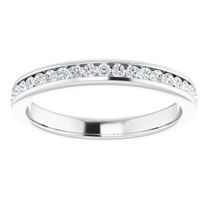Platinum 3/4 CTW Diamond Anniversary Band