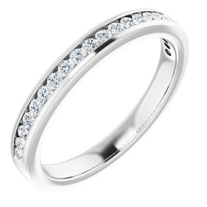 Platinum 3/4 CTW Diamond Anniversary Band