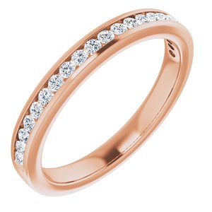 14K Rose 7/8 CTW Diamond Anniversary Band