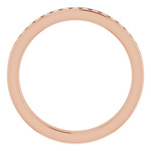 14K Rose 7/8 CTW Diamond Anniversary Band