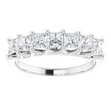 Charger l&#39;image dans la galerie, Bande d&#39;anniversaire en platine 1 1/8 CTW Diamond
