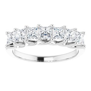 Bande d'anniversaire en platine 1 1/8 CTW Diamond