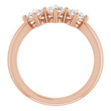 Charger l&#39;image dans la galerie, 14K Rose 3/4 CTW Diamond Anniversary Band
