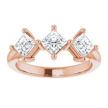 Load image into Gallery viewer, 14K Rose 1 1/16 CTW Diamond Anniversary Band
