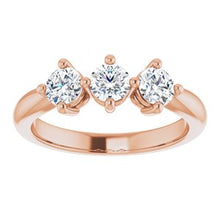 Charger l&#39;image dans la galerie, 14K Rose 3/4 CTW Diamond Anniversary Band

