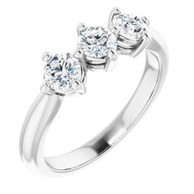 Load image into Gallery viewer, 14K White 3/4 CTW Diamond Anniversary Band
