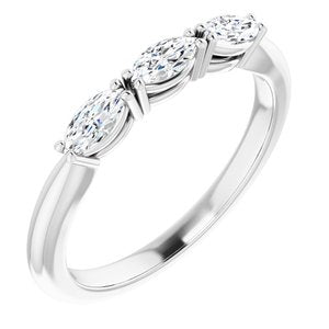 Three-Stone Anniversary Band