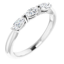 Load image into Gallery viewer, Three-Stone Anniversary Band

