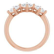 Load image into Gallery viewer, 14K Rose 1 1/16 CTW Diamond Anniversary Band
