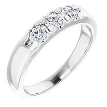 Load image into Gallery viewer, Platinum 1/2 CTW Diamond Anniversary Band

