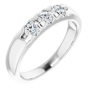 Platinum 1/2 CTW Diamond Anniversary Band