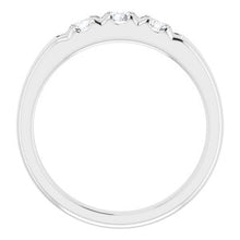 Load image into Gallery viewer, Platinum 1/2 CTW Diamond Anniversary Band
