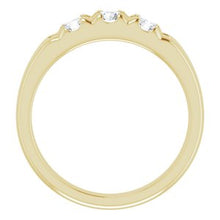 Charger l&#39;image dans la galerie, Bande d&#39;anniversaire en diamant jaune 14K 3/4 CTW
