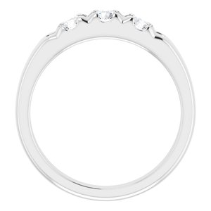 Bande d'anniversaire en diamant blanc 3/4 CTW 14K