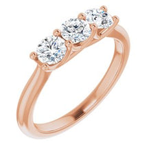 Charger l&#39;image dans la galerie, 14K Rose 3/4 CTW Diamond Anniversary Band
