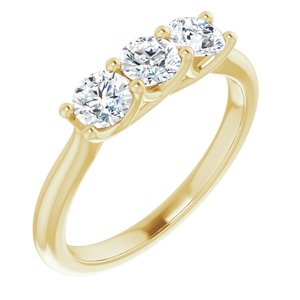 Bande d'anniversaire en diamant jaune 14K 3/4 CTW