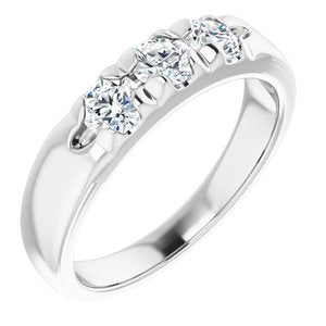 Bande d'anniversaire en diamant blanc 3/4 CTW 14K