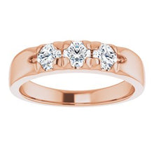 Load image into Gallery viewer, Three-Stone French-Set Anniversary Band
