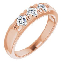 Load image into Gallery viewer, 14K Rose 5/8 CTW Diamond Anniversary Band
